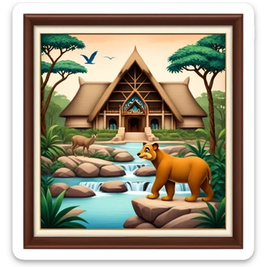 Disney World's Animal Kingdom Lodge sticker
