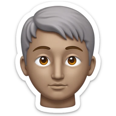 Dios griego estilo estatua de color gris, de perfil mirando con una lupa de sticker