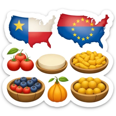 Nourriture d'Europe de l'Est (Slovaque, Hongrois, république tchèque et Pologne) sticker