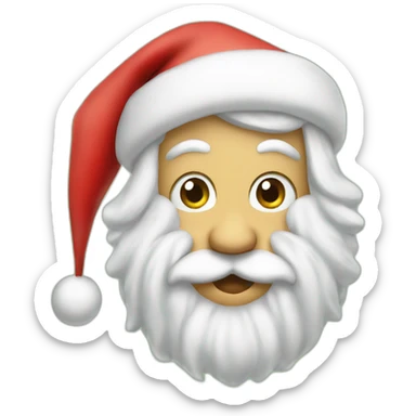 Santa eat elf sticker