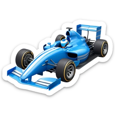 formula 1 blue sticker