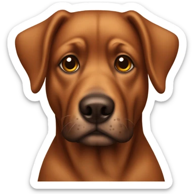 Love brown dog sticker