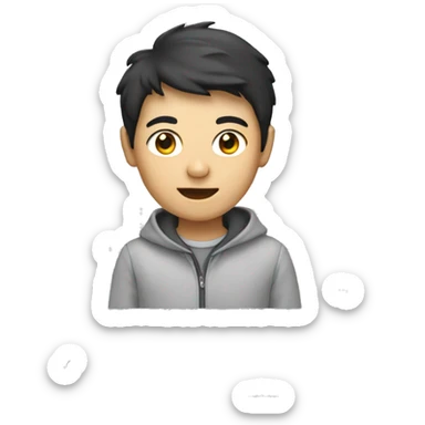 laptop with Asian university student sticker