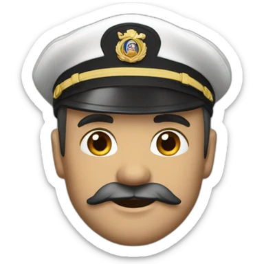 Capitaine prie sticker