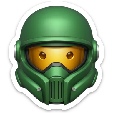 Doomguy helmet sticker