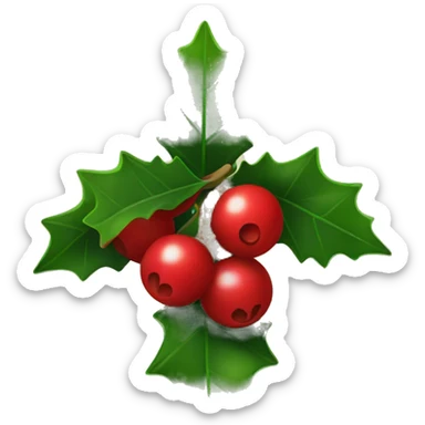 Holly berry sticker