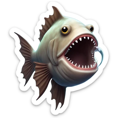 Anglerfish sticker