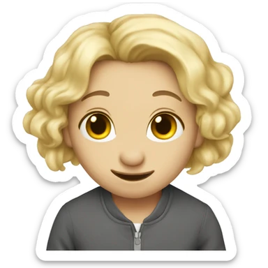 rat with blonde w sticker