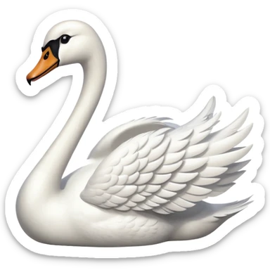 Swan emoji sticker