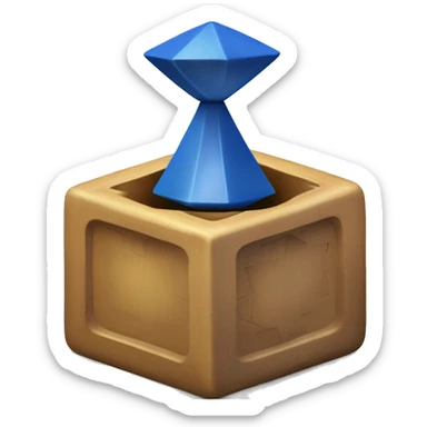 Jewish dreidel a four-sided spinning top, played during the Jewish holiday of Hanukkah sticker