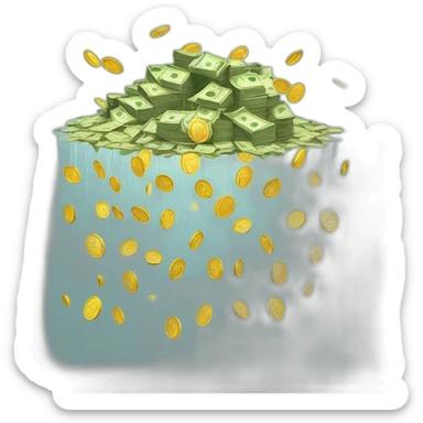 rain of money sticker