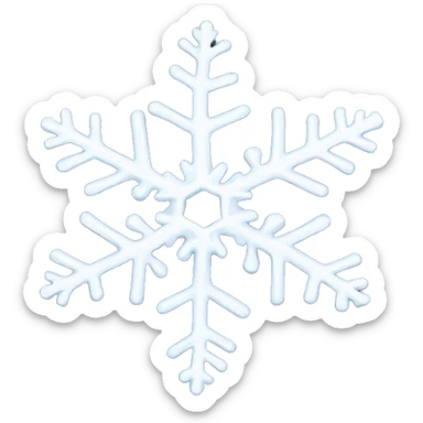 Melting snowflake sticker