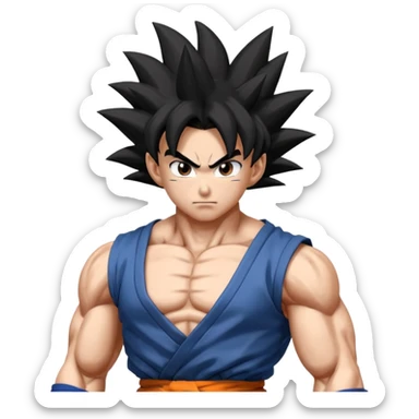 goku mastered ultra instinct sticker