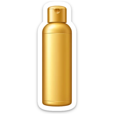 shampoo bottle in golden colour sticker