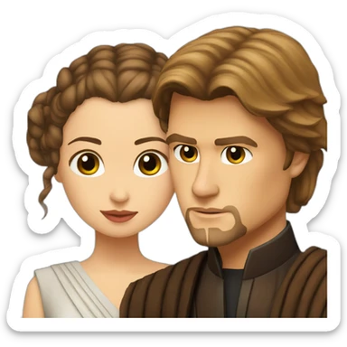 Anakin Skywalker with padme sticker