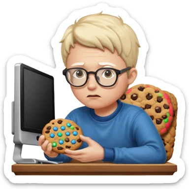 cookie clicker addict sticker