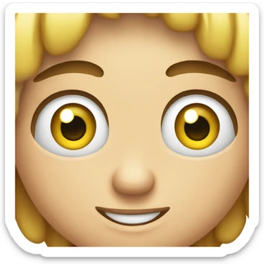 Vidrio con ojos riendo sticker