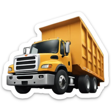 Flatbed truck sticker