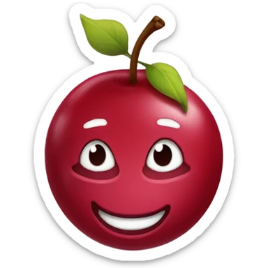 cherry with princes sticker