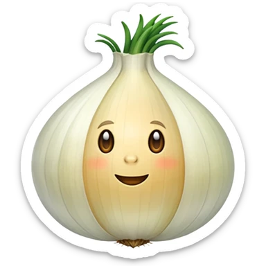 an onion  sticker