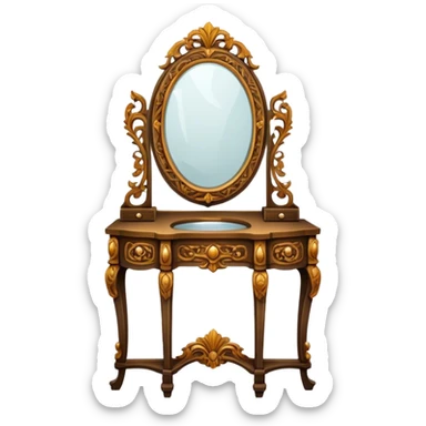 A vanity  sticker