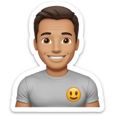 arnold smiling sticker