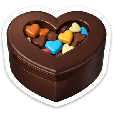 Heart shaped box of chocolate sticker