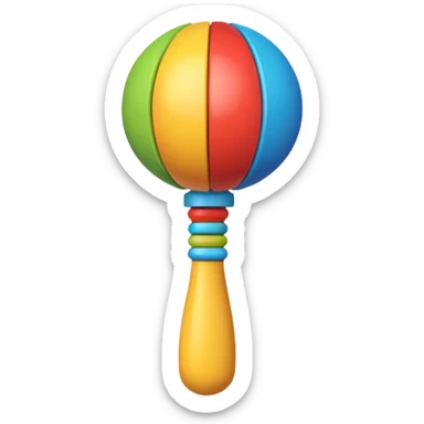 Rattle – colorful sticker