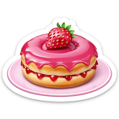 Strawberry Glaze Pastries
 sticker
