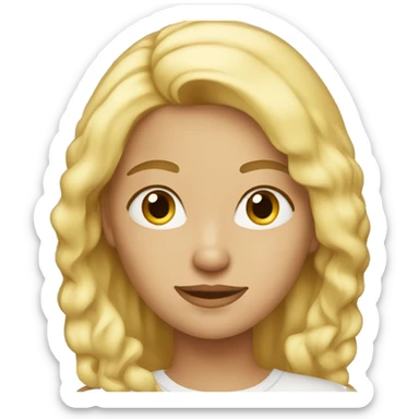 blond-30 years old-woman sticker