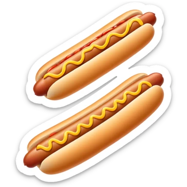 Hot dog kicked sticker