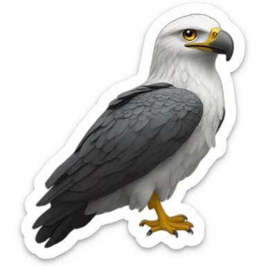 Signe aigle à deux tête avec les doigts sticker