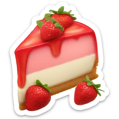 strawberry cheesecake sticker