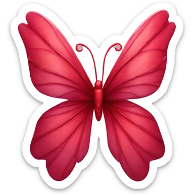 Crimson Fairy wings sticker