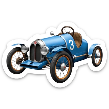 Lowered Bugatti cyclekart sticker