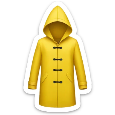 yellow raincoat sticker