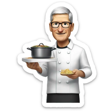 tim cook, coooking sticker