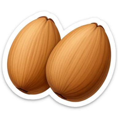 Almond emoji correctly  sticker