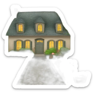 Maison jardin sticker