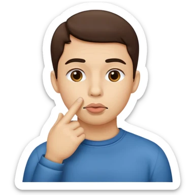 shhhhhh question mark sticker