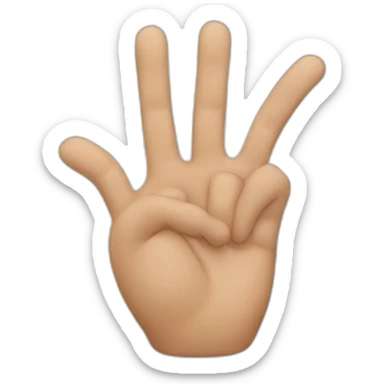 Loser hand sign sticker