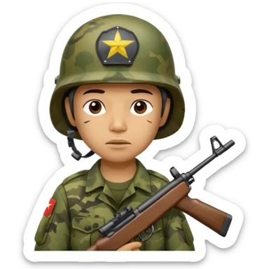Soldier , vietnam war sticker