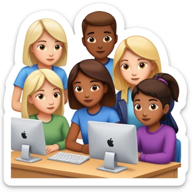 memory style students  sticker