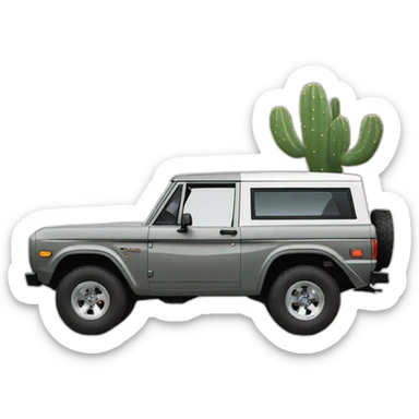Ford Bronco Cactus Grey sticker
