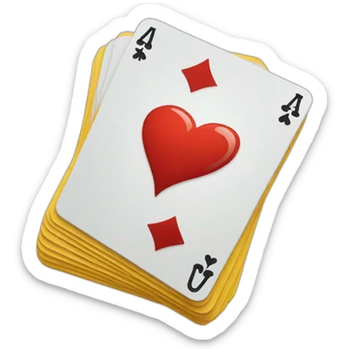 shuffling cards sticker