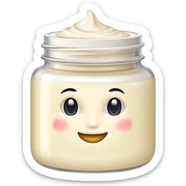 luxury white moisturizer sticker