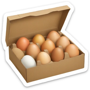 eggs box sticker