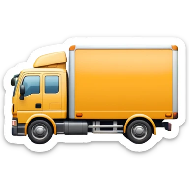 Lorry going too fast down a road sticker