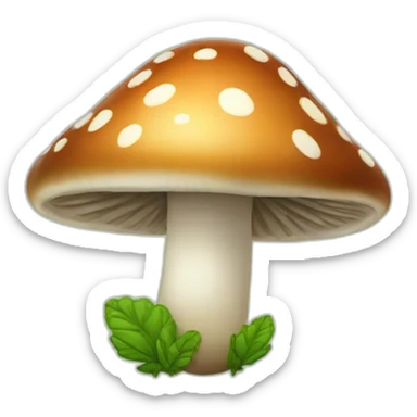 Weed-mushrooms sticker
