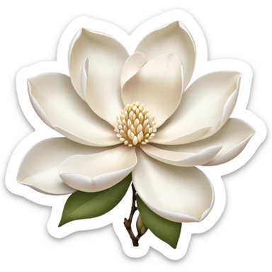 magnolia flower sticker